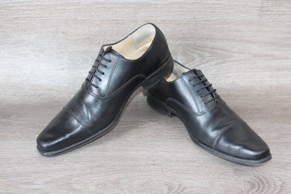 Chaussure Richelieu Cuir Noir Eastford – Taille 41 – Occasion Bon état Made in Portugal - julfripes