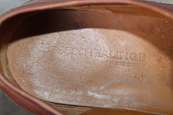 Chaussure Wallabee Cuir Marron Joseph Malinge – Taille 45 – Occasion très bon état Made in France - julfripes