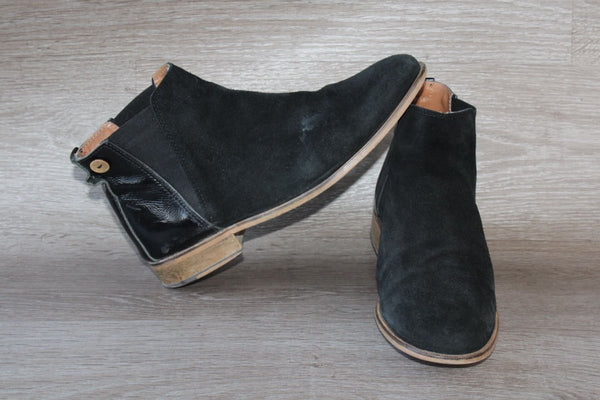 Chelsea Boot Daim Noir Faguo – Taille 40 Unisexe – Occasion Bon état - julfripes