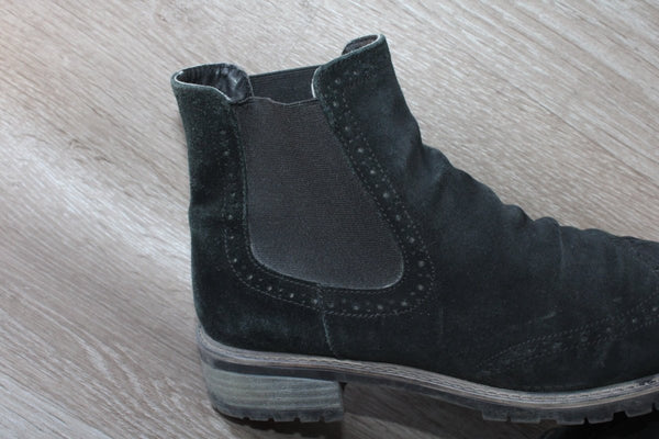 Chelsea Boot en Daim Noir – Taille 40 Unisexe – Occasion Bon état - julfripes