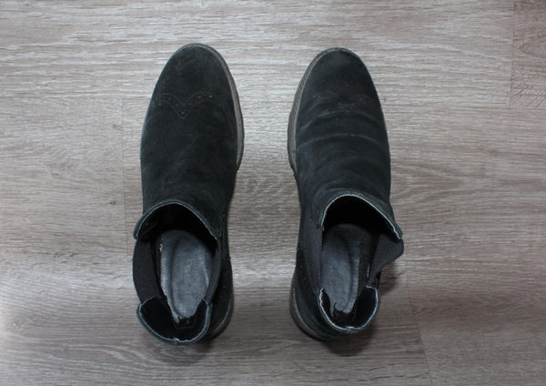Chelsea Boot en Daim Noir – Taille 40 Unisexe – Occasion Bon état - julfripes