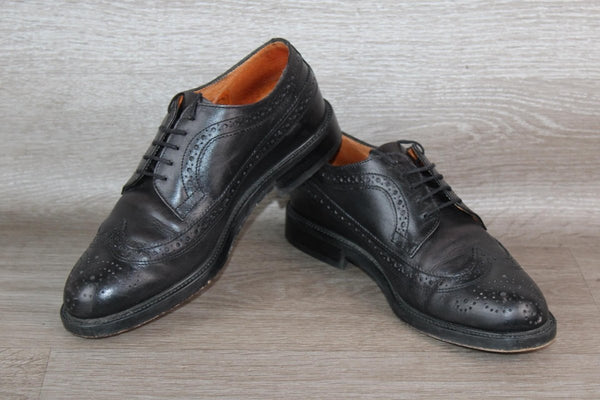 Christian Pellet Norman Chaussure Derby Cuir Noir – Taille 39,5 – Occasion très bon état - julfripes