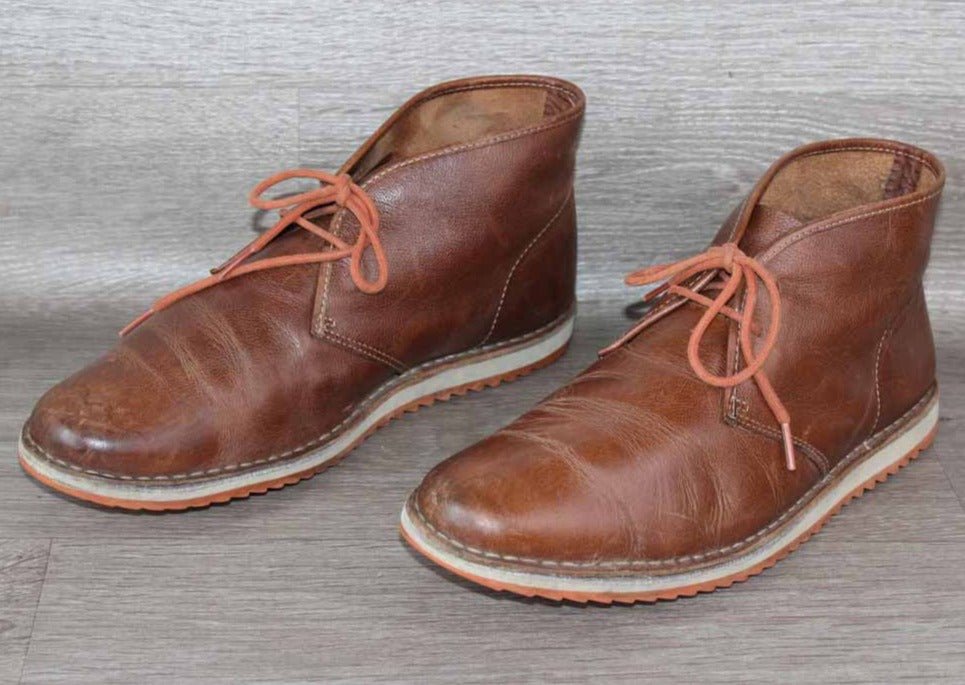 Clarks Chukka Boot Cuir Marron – Taille 44 – Occasion très bon état - julfripes