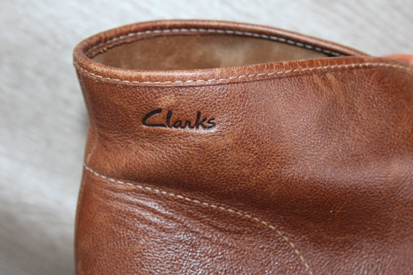 Clarks Chukka Boot Cuir Marron – Taille 44 – Occasion très bon état - julfripes