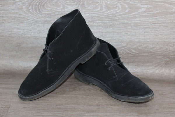 Desert Boot en Daim Noir Clarks – Taille 44 – Occasion Bon état - julfripes