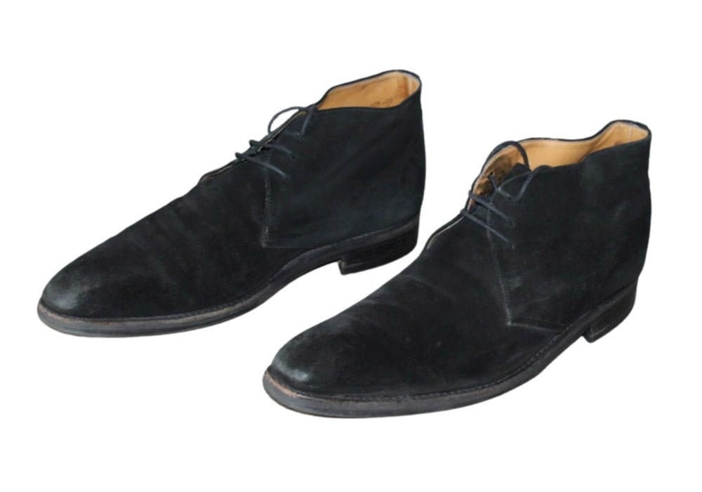 Finsbury Classic Range Chukka Boot Daim Noir – Taille 42 – Occasion Made in England - julfripes