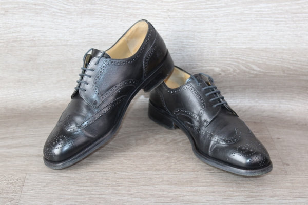 Hardrige Soulier de Luxe Cuir Noir – Taille 41,5 – Occasion très bon état Made in France - julfripes