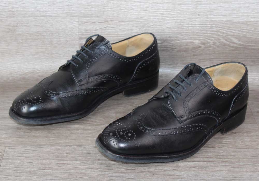 Hardrige Soulier de Luxe Cuir Noir – Taille 41,5 – Occasion très bon état Made in France - julfripes