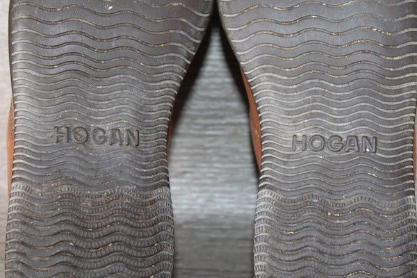 Hogan Sneaker Vintage Cuir Marron – Taille 36 Unisexe – Occasion très bon état Made in Italy - julfripes