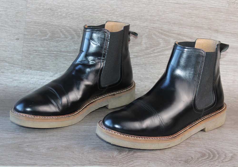 Kickers Chelsea Boot Cuir Noir – Taille 40 Unisexe – Occasion Très Bon état - julfripes