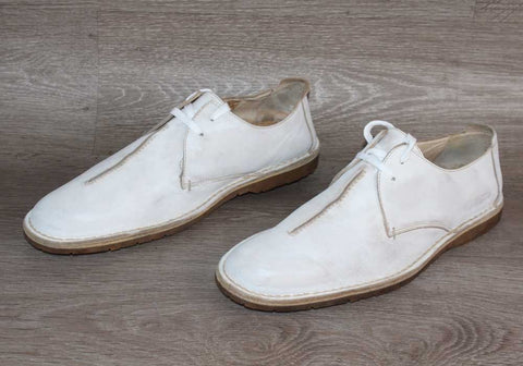 Kickers Vintage Chaussure Derby Cuir Blanc – Taille 45 – Occasion Très Bon état - julfripes