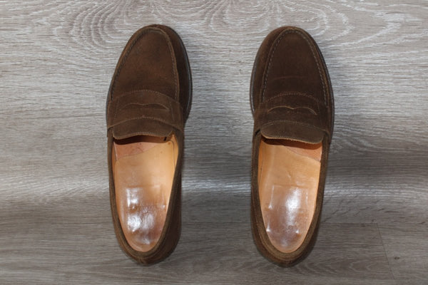 Loding Sulky Chaussure Mocassin Daim Marron – Taille 41,5 – Occasion très bon état - julfripes