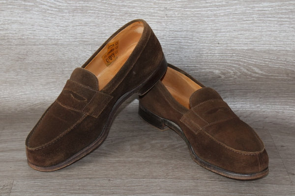 Loding Sulky Chaussure Mocassin Daim Marron – Taille 41,5 – Occasion très bon état - julfripes