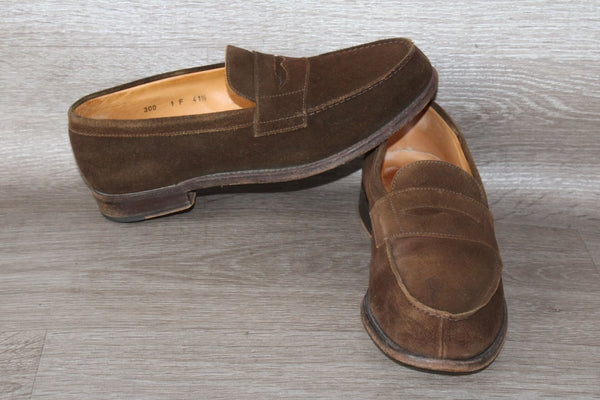 Loding Sulky Chaussure Mocassin Daim Marron – Taille 41,5 – Occasion très bon état - julfripes