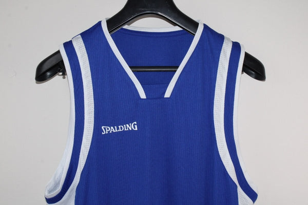 Maillot de Basketball Bleu Spalding - Taille L Mixte – Occasion Très Bon état - julfripes