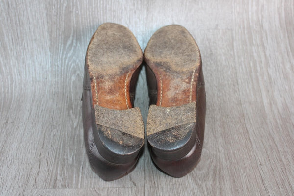 Mocassin Authentique Cuir Marron Tanino Crisci – Taille 41 – Occasion très bon état Made in Italy - julfripes