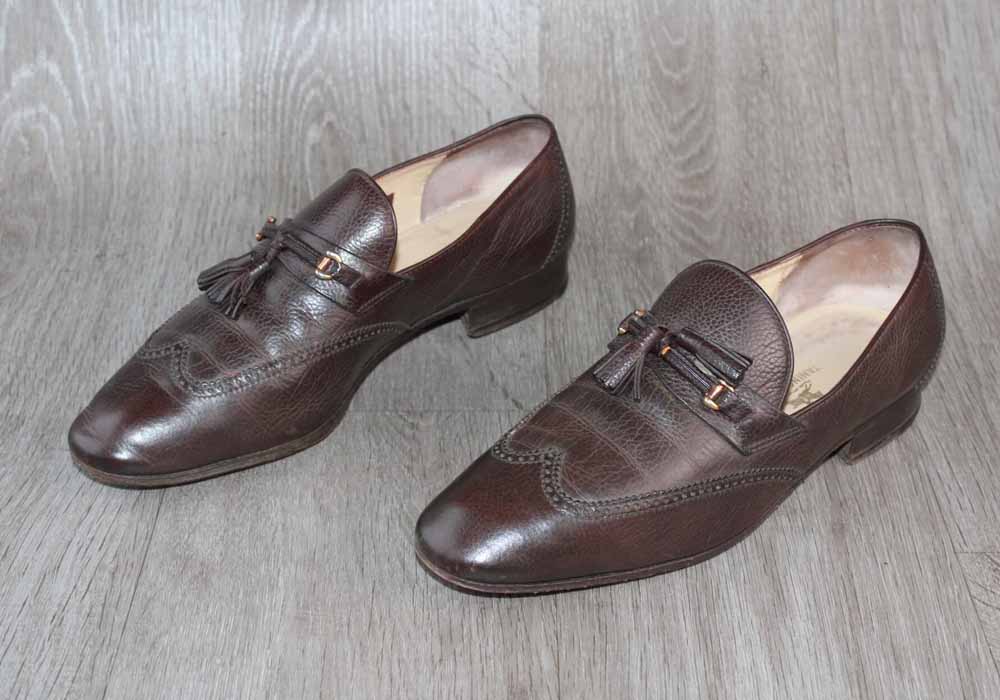 Mocassin Authentique Cuir Marron Tanino Crisci – Taille 41 – Occasion très bon état Made in Italy - julfripes