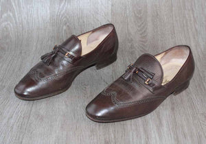 Mocassin Authentique Cuir Marron Tanino Crisci – Taille 41 – Occasion très bon état Made in Italy - julfripes