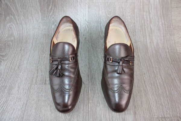 Mocassin Authentique Cuir Marron Tanino Crisci – Taille 41 – Occasion très bon état Made in Italy - julfripes