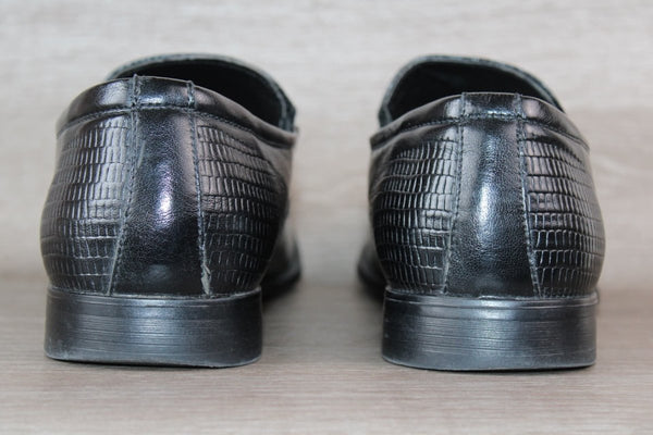 Mocassin Cuir Noir Bottesini – Taille 46 – Occasion très bon état Made in Italy - julfripes