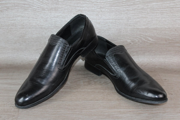 Mocassin Cuir Noir Bottesini – Taille 46 – Occasion très bon état Made in Italy - julfripes