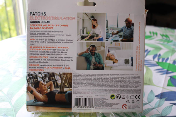 Patch Électrostimulation Musculaire EMS Sans Fil – Abdos & Bras