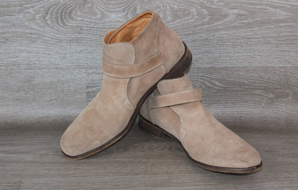 Patrizia Pepe Chelsea Boot Daim Beige – Taille 45 – Occasion Bon état Made in Italy - julfripes