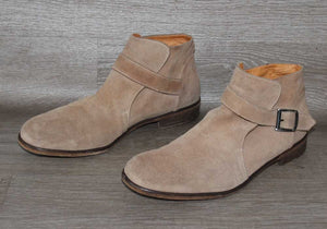 Patrizia Pepe Chelsea Boot Daim Beige – Taille 45 – Occasion Bon état Made in Italy - julfripes