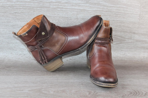 Pikolinos Daroca Boots Cuir Marron – Taille 42 – Occasion très bon état - julfripes