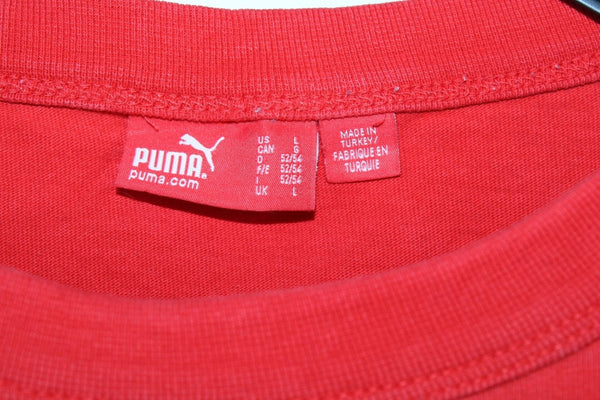 Puma Sweat Manches Longues Rouge – Taille L Mixte - Occasion Bon état Made in Turkey - julfripes