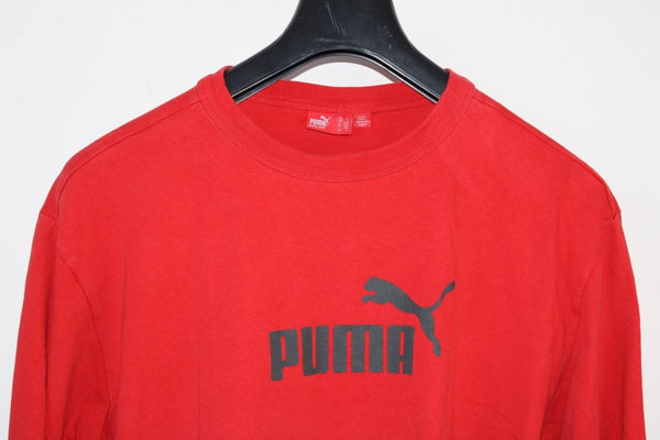 Puma Sweat Manches Longues Rouge – Taille L Mixte - Occasion Bon état Made in Turkey - julfripes