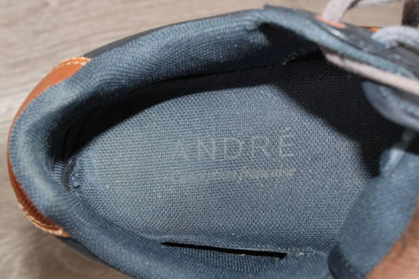 Sneaker Basse Cuir Bleu André – Taille 41 – Occasion Bon état - julfripes