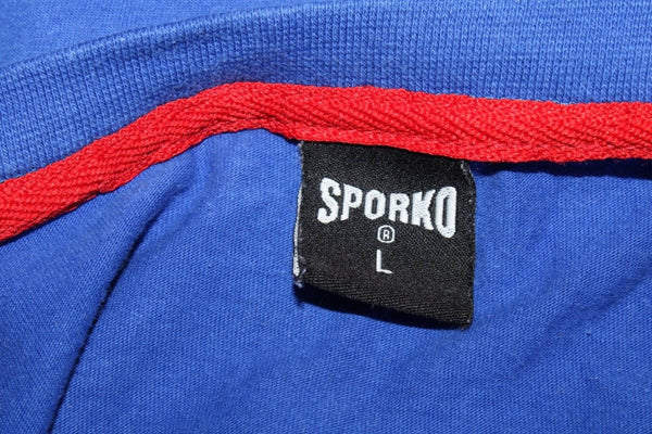 TShirt Imprimé Manches Courtes Bleu Sporko – Taille L – Occasion très bon état - julfripes