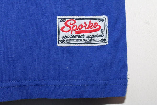 TShirt Imprimé Manches Courtes Bleu Sporko – Taille L – Occasion très bon état - julfripes