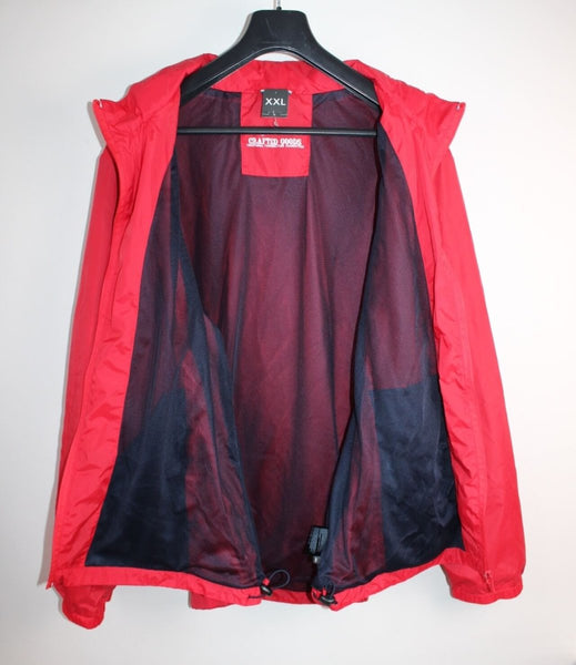 Veste Imperméable à Capuche Rouge Angelo Litrico – Taille XXL – Neuf - julfripes