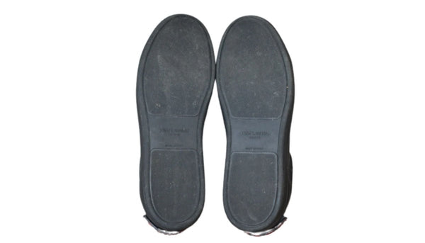 Yves Saint Laurent Sneaker Basse Cuir Noir – Taille 42,5 – Occasion Très Bon état Made in Italy - julfripes