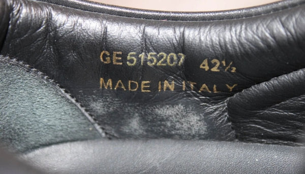 Yves Saint Laurent Sneaker Basse Cuir Noir – Taille 42,5 – Occasion Très Bon état Made in Italy - julfripes