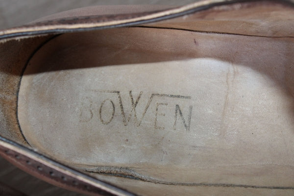 Bowen Richelieu Cuir Beige – Taille 44 – Occasion très bon état Made in England - julfripes