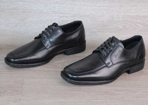Chaussure de ville Cuir Noir Swedi – Taille 39 – Neuf Made in Portugal - julfripes
