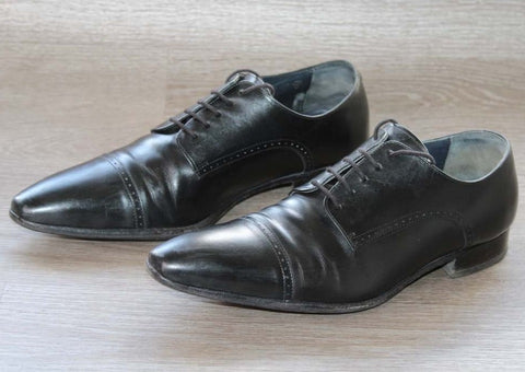 Chaussure de ville Derby Cuir Noir Heaston – Taille 41 – Occasion Très Bon état - julfripes