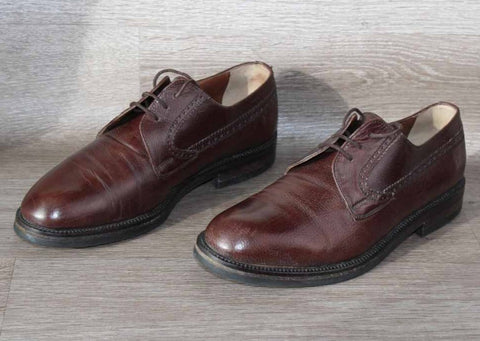 Chaussure Derby Cuir Marron Lord Mayor – Taille 41 – Occasion très bon état Made in Italy - julfripes