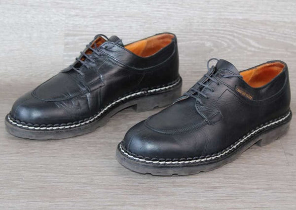 Christian Pellet Montario Derby Cuir Noir – Taille 39,5 – Occasion très bon état Made in France - julfripes