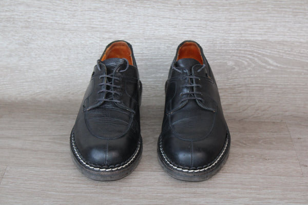 Christian Pellet Montario Derby Cuir Noir – Taille 39,5 – Occasion très bon état Made in France - julfripes