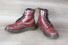 Dr Martens 1460 Boot Vintage Cuir Bordeaux – Taille 39 Mixte – Occasion Seconde Main - julfripes