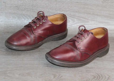 Dr Martens 1461 Narrow Fit Smooth Derby Cuir Bordeaux – Taille 39 Mixte - julfripes