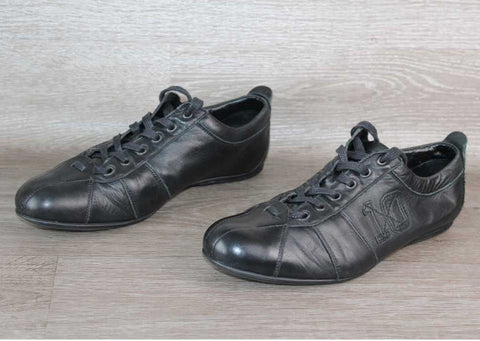Eden Park Sneaker Basse Vintage Cuir Noir – Taille 41 – Occasion très bon état - julfripes