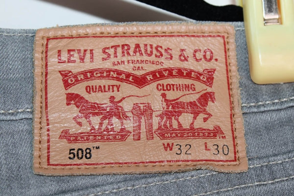 Levis 508 Jeans Slim Gris – Taille L -- W32 – Occasion Bon état - julfripes