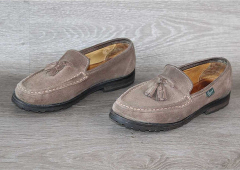 Paraboot Mocassin Cuir Velours Marron – Taille 37 – Occasion Bon état Made in France - julfripes