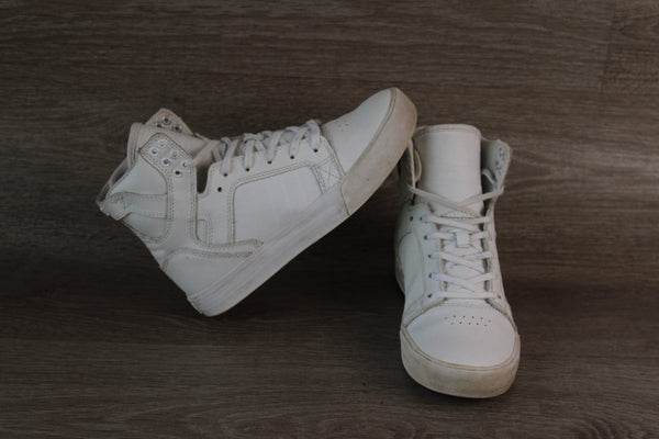 Supra SkyTop Basket Montante Blanche – Taille 37,5 Mixte – Occasion très bon état - julfripes