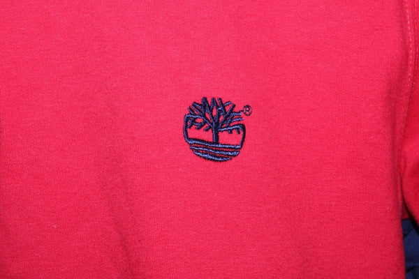 Timberland Polo Manches Longues Rouge - Taille L – Occasion Très Bon état Made in Portugal - julfripes